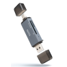 TooQ TQR-3001G lector de tarjeta USB 3.0 Type-A/Type-C