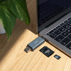 TooQ TQR-3001G lector de tarjeta USB 3.0 Type-A/Type-C