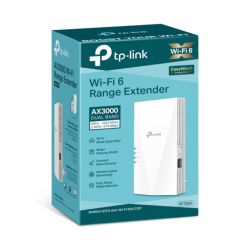 TP-Link RE780X sistema Wi-Fi Mesh (Wi-Fi en malla) Doble banda (2,4 GHz / 5 GHz) Wi-Fi 6 (802.11ax) Blanco 1 Interno
