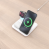 AISENS ASCH-15W4WC061-W cargador de dispositivo móvil Auriculares, Smartphone, Reloj inteligente Cargador inalámbrico Interior