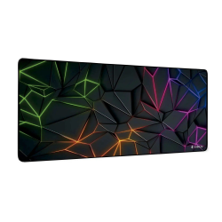 SUBBLIM Neon Obsidian XL Alfombrilla de ratón para juegos Negro, Multicolor