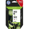 TINTA HP 302 PACK AHORRO NEGRO,TRI-COLOR X 2