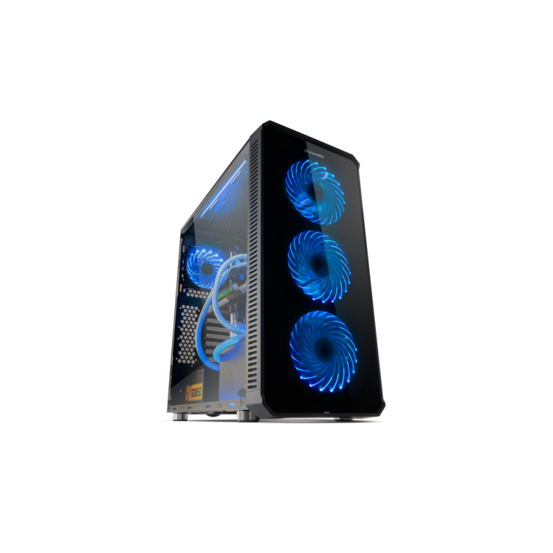 CAJA NOX HUMMER TGX ATX 2XUSB3.0 2XUSB2.0 NEGRO RGB