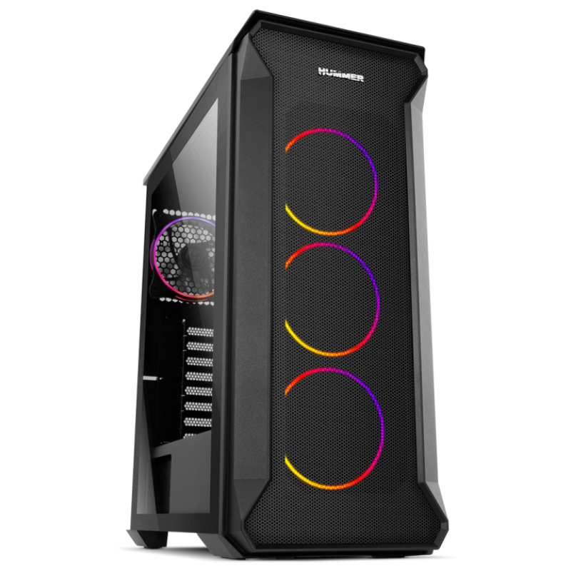 CAJA NOX HUMMER QUANTUM ATX 1XUSB3.0 2XUSB2.0 NEGRO ARGB