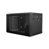 ARMARIO RACK LANBERG 6U 600X450X368 AUTO ENSAMBLADO 19" HASTA 60 KG NEGRO