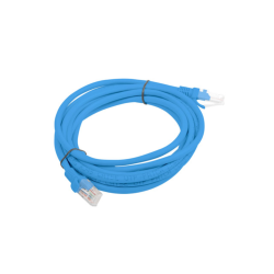 CABLE RED LANBERG LATIGUILLO CAT.6 UTP 3M AZUL FLUKE PASSED