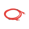 CABLE RED LANBERG LATIGUILLO CAT.6 UTP 2M ROJO FLUKE PASSED