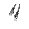 CABLE RED LANBERG LATIGUILLO CAT.6 FTP 1M NEGRO FLUKE PASSED