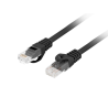 CABLE RED LANBERG LATIGUILLO CAT.6 UTP LSZH CU 2M NEGRO FLUKE PASSED