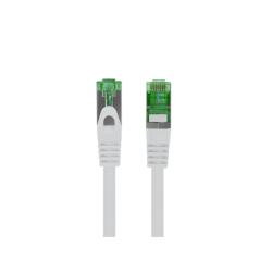 CABLE RED LANBERG LATIGUILLO CAT.7 S/FTP LSZH CU 0.5M GRIS FLUKE PASSED