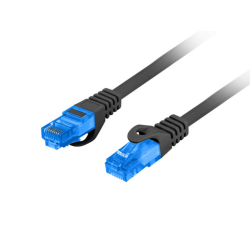 CABLE RED LANBERG LATIGUILLO CAT.6A S/FTP LSZH CCA 3M NEGRO FLUKE PASSED