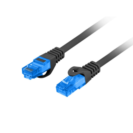 CABLE RED LANBERG LATIGUILLO CAT.6A S/FTP LSZH CCA 3M NEGRO FLUKE PASSED
