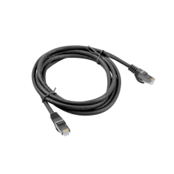 CABLE RED LANBERG LATIGUILLO CAT.6 FTP 0.5M NEGRO FLUKE PASSED