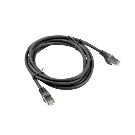 CABLE RED LANBERG LATIGUILLO CAT.6 FTP 0.5M NEGRO FLUKE PASSED