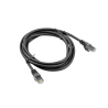 CABLE RED LANBERG LATIGUILLO CAT.6 FTP 0.5M NEGRO FLUKE PASSED