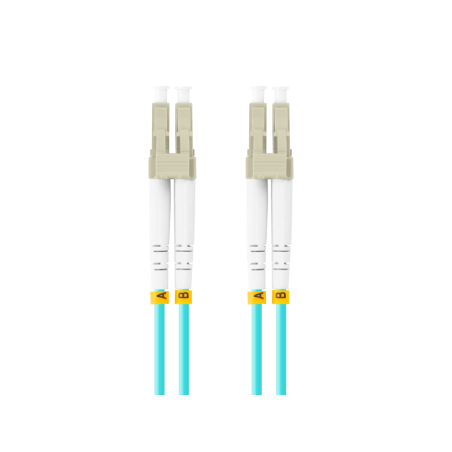 CABLE DE FIBRAOPTICA LANBERG 1M MULTI LC/UPC-LC/UPC DUPLEX OM3 50/125 LSZH AZUL