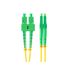 CABLE DE FIBRAOPTICA LANBERG 2M MONO SC/APC-LC/APC DUPLEX G657A1 LSZH AMARILL