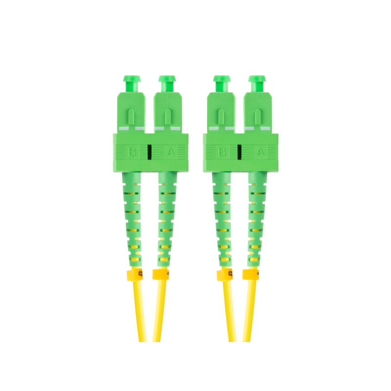 CABLE DE FIBRAOPTICA LANBERG 2M MONO SC/APC-SC/APC DUPLEX G657A1 LSZH AMARILL