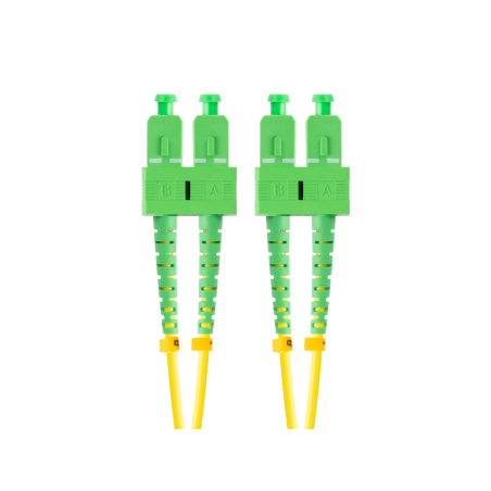 CABLE DE FIBRAOPTICA LANBERG 2M MONO SC/APC-SC/APC DUPLEX G657A1 LSZH AMARILL