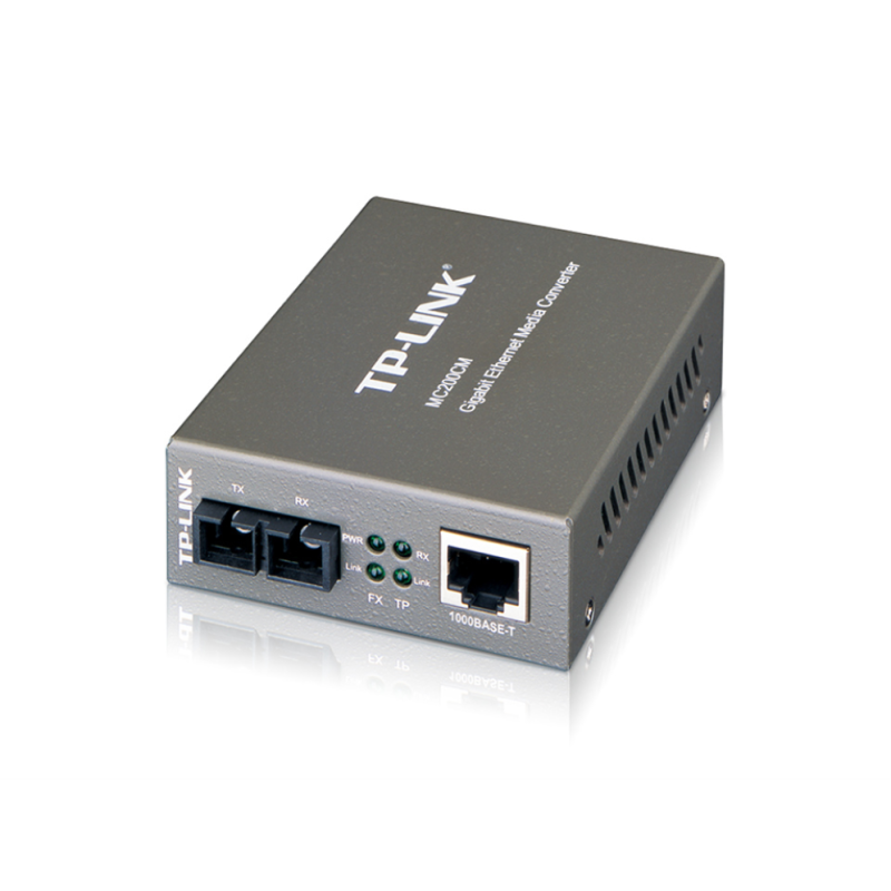 CONVERSOR MEDIOS TP LINK MC200CM MULTI MODE SC/UPC - RJ45 GIGA 0,55KM