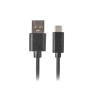 CABLE USB LANBERG 2.0 MACHO/USB C MACHO QUICK CHARGE 3.0 1.8M NEGRO