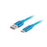 CABLE USB LANBERG 2.0 MACHO/USB C MACHO 5A 1M AZUL