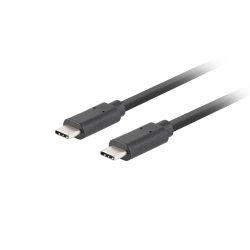 CABLE USB-C LANBERG 3.1 GEN 2 MACHO/MACHO 10GB/S PD100W 1M NEGRO