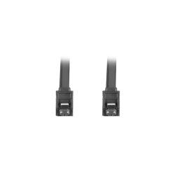CABLE SATA III LANBERG 6GB/S HEMBRA HEMBRA CLIP METAL 0.5M ROJO