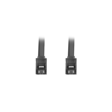 CABLE SATA III LANBERG 6GB/S HEMBRA HEMBRA CLIP METAL 0.5M ROJO