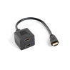 ADAPTADOR LANBERG HDMI MACHO/HDMI HEMBRA X2 SPLITTER 20CM