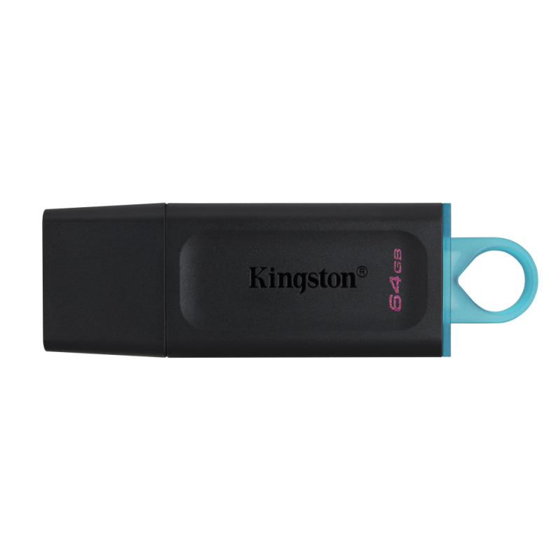 USB 3.2 KINGSTON 64 GB DATATRAVELER EXODIA NEGRO / TURQUESA