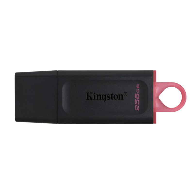 USB 3.2 KINGSTON 256 GB DATATRAVELER EXODIA NEGRO / ROJO