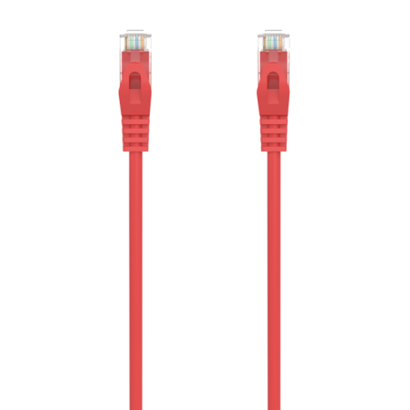 CABLE RED AISENS LATIGUILLO RJ45 LSZH CAT.6A UTP AWG24 25CM ROJO