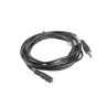 CABLE ESTEREO LANBERG JACK 3.5 MM MACHO/JACK 3.5MM HEMBRA 3M NEGRO