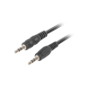 CABLE ESTEREO LANBERG JACK 3.5MM MACHO/JACK 3.5MM MACHO 1.2M NEGRO