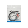 CABLE ESTEREO LANBERG JACK 3.5MM/2X RCA MACHO 1.5M