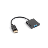 ADAPTADOR LANBERG DISPLAYPORT 1.1 A VGA 20CM NEGRO