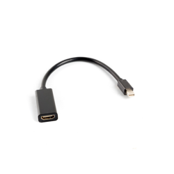 ADATADOR LANBERG MINIDISPLAYPORT MACHO/HDMI HEMBRA 20CM NEGRO