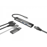 ADAPTADOR 5 IN 1 USB-C NATEC FOWLER GO 2X USB 3.0 HUB, HDMI 4K, USB-C PD