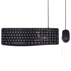 SET DE TECLADO Y RATON EWENT CON ESCRITURA SILENCIOSA, DISEÑO PT