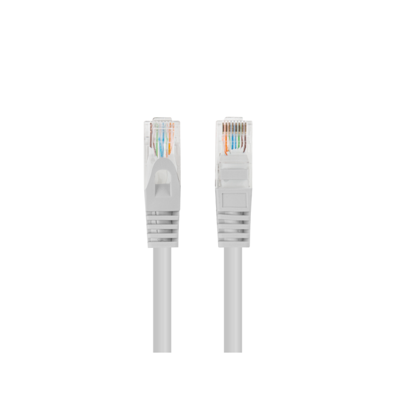 CABLE RED LANBERG LATIGUILLO CAT.6 UTP 7.5M GRIS FLUKE PASSED