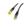 CABLE RED LANBERG LATIGUILLO CAT.6A S/FTP LSZH CU 0.5M NEGRO FLUKE PASSED